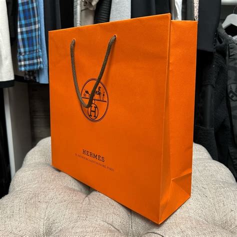 hermes paper shopping bag.